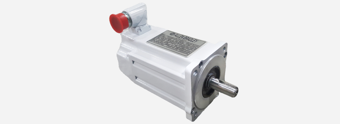 A repair and refurbished white food-grade servo motor 